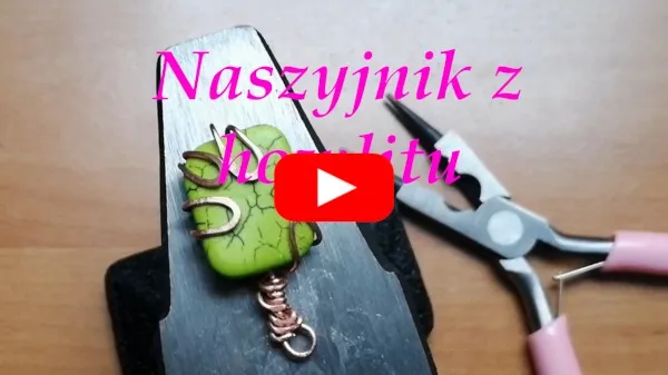 Zobacz film na YouTube jak robię naszyjnik
